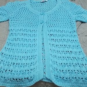 Light blue cover up.